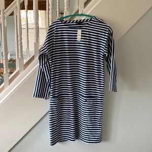 J Crew stripes t-shirt dress. NWT